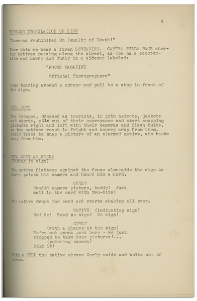 Moe Howard's 25pp. Script Dated July 1940 for The 1941 Three Stooges Film ''Dutiful but Dumb'' -- Very Good Condition